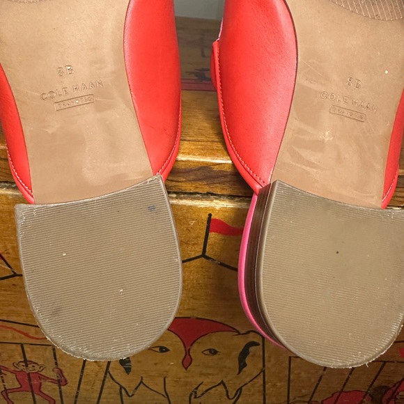 Cole Haan Perley Slip On Mules Vibrant Pink and Red - Picture 10 of 15